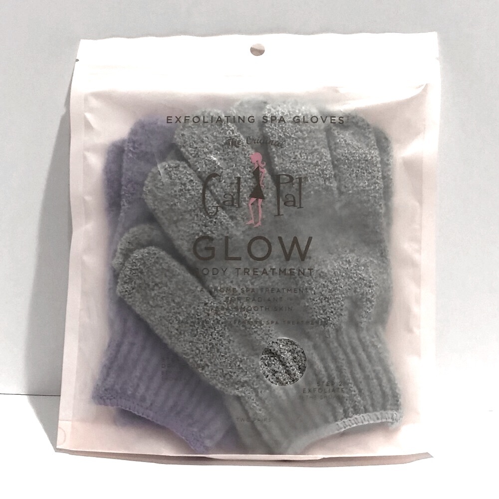 Gal Pal Glow Exfoliating Spa Gloves. Two pairs 1 gray and 1 purple. NEW!!!